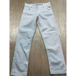 Corneliani ID Pants Cotton Elastane Blend White Size 48 (Italy) Size 12 (USA)